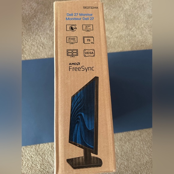 Dell 27” Monitor FHD 1920x1080 75Hz 12ms VA SE2722HX with stand - Picture 4 of 5